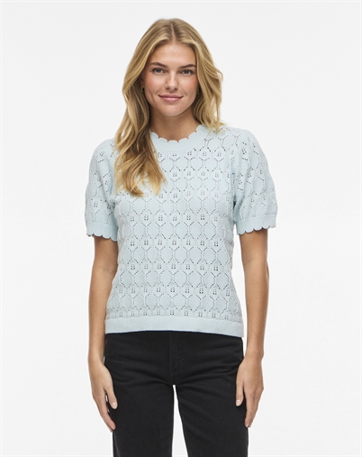 Vila - VILOwen Pointelle Strik - Nantucket Breeze 